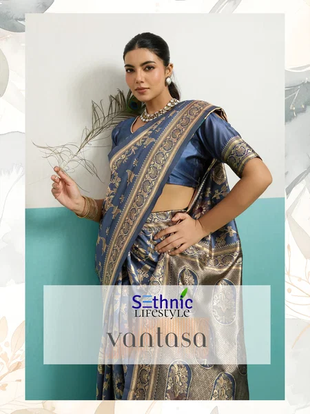 Vantasa By Sethnic Woven Banarasi Silk Party Wear Saree Wholesalers In Surat